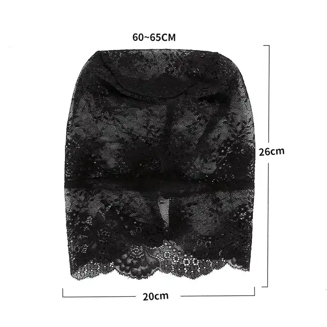 Oproducts - Fany Lace Hood Cover - półprzezroczysta maska z koronki idealnie dopasowująca się do twarzy