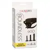 CalExotics - Boundless Silicone Pegging Kit. Zestaw 3 gładkich sond waginalno-analnych z w pełni regulowaną uprzężą