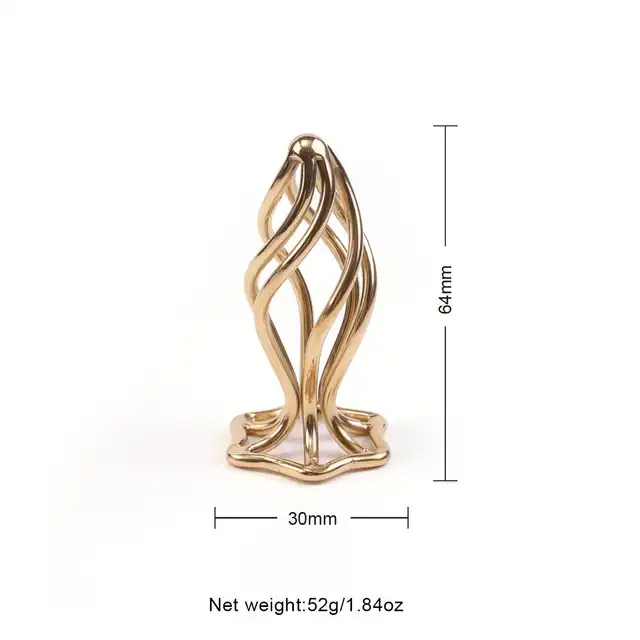 Oproducts - Sevanda Hollow Spiral Plug S - wyjątkowy korek analny wykonany z metalu. Ażurowy wzór zapierający dech