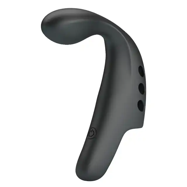 Pretty Love - Vibrating Gorgon Black. Wibrator na palec z eibrującą nakładką do Punkt G. Intensywna stymulacja i wygoda