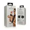 Bedroom Fantasies - Handcuffs One Size. Regulowane kajdanki na nadgarstki w klasycznej połyskującej czerni, z wegańskiej syntetycznej skóry