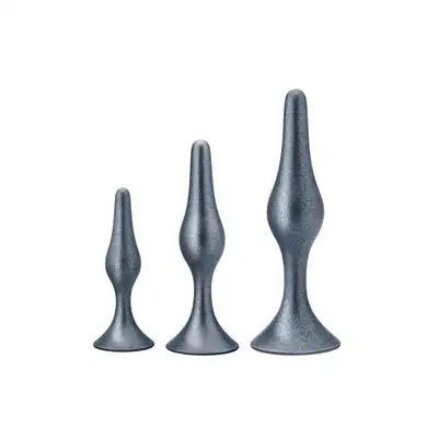 Anal Adventures - Matrix Genesis Plug Kit - zestaw stożkowych wtyczek analnych. Idealne do treningu dla początkujących!