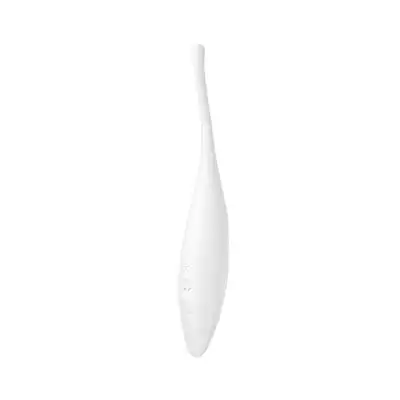 Satisfyer - Twirling Joy White. Precyzyjny wibrator do stymulacji łechtaczki i miejsc erogennych, stymulacja cyrkulacyjnymi wibracjami