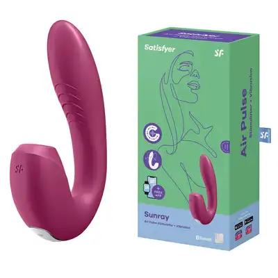 Satisfyer - Sunray berry - wibrator oraz stymulator pulsacyjny do perfekcyjnej stymulacji i przyjemności! Oddaj się nowym doznaniom