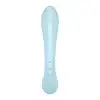 Satisfyer - Triple Oh light blue - rozkoszuj się mnogością przyjemności, dzięki temu wszechstronnemu wibratorowi!