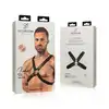 Bedroom Fantasies - Lionel Bondage Harness. Prosta uprząż męska na klatkę piersiową, minimalistyczny design z czarnej eleganckiej skóry