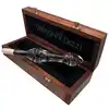 Joyride – Umberto D'il Dozzi. Luksusowe i eleganckie, szklane dildo z pędzelkiem i drewnianą szkatułką. Produkt premium. Bestseller!