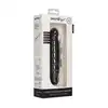 Shots Toys - Ribbed Multispeed Vibrator  Black. Klasyczny, silikonowy wibrator z regulacją intensywności wibracji, zasilany na baterie, o teksturowanej powierzchni