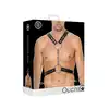 Ouch! - Men's Harness With Metal Bit. Skórzana uprząż męska z oryginalnym i wytrzymałym zapięciem