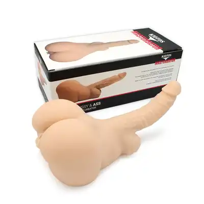 Kiotos - Masturbator Dildo Pussy &amp; Ass - masturbator z dwoma otworami - analnym oraz waginalnym. Realistyczny członek!