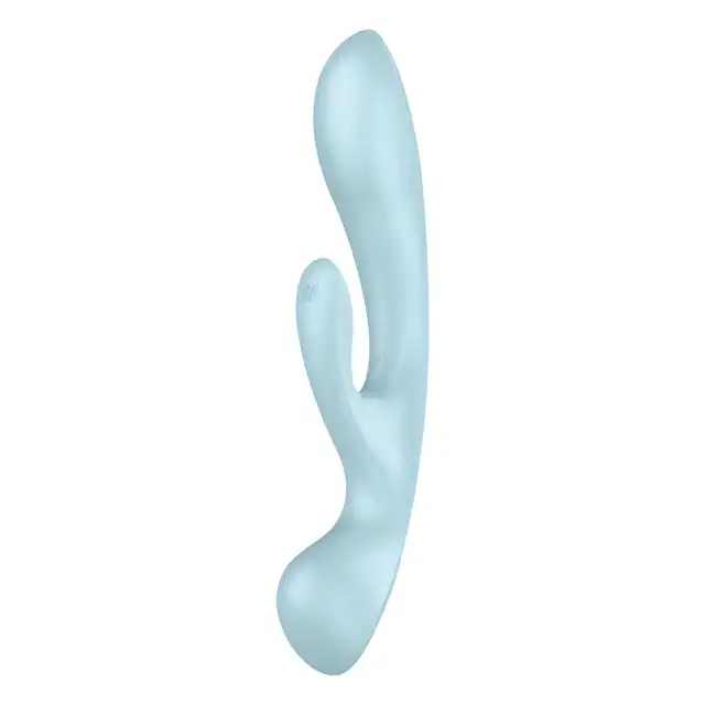 Satisfyer - Triple Oh light blue - rozkoszuj się mnogością przyjemności, dzięki temu wszechstronnemu wibratorowi!