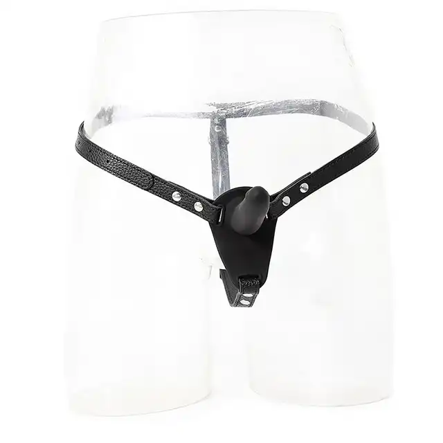 Oproducts - Double Penis Harness - Podwójny starp-on dla niesamowitej przyjemności. Wegańska skóra