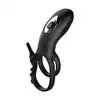 Bseries - Adjustable Double Cockring With Remote. Podwójny, regulowany ring na penisa z wibrującym stymulatorem łechtaczki na pilota