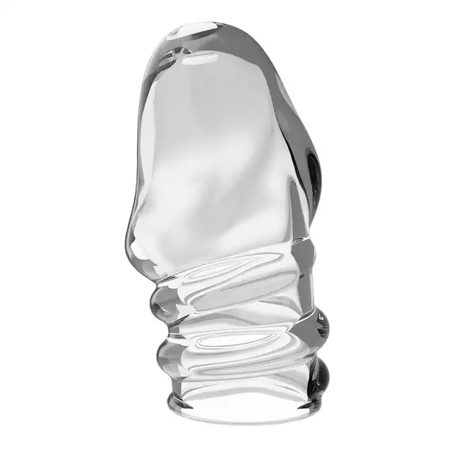 Pretty Love - Jeremy Transparent. Przeźroczysta nakładka na penisa z dziurką 