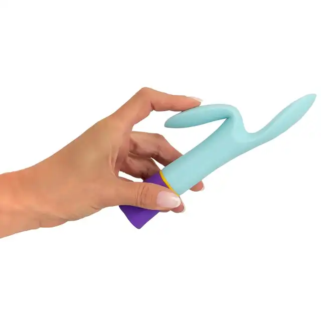 Bunt. - Double Vibrator. Wibrator z 2 ruchomymi ramionami do wielowymiarowej stymulacji. Wiele funkcji i wysokiej jakości silikon