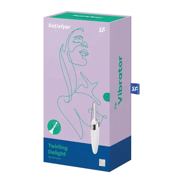 Satisfyer - Twirling Delight White. Wibrator łechtaczkowy do precyzyjnej stymulacji małą ruchomą główką, imponujący swoją mocą i eleganckim designem