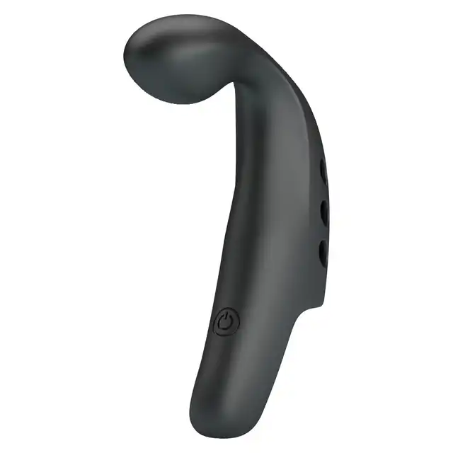Pretty Love - Vibrating Gorgon Black. Wibrator na palec z eibrującą nakładką do Punkt G. Intensywna stymulacja i wygoda