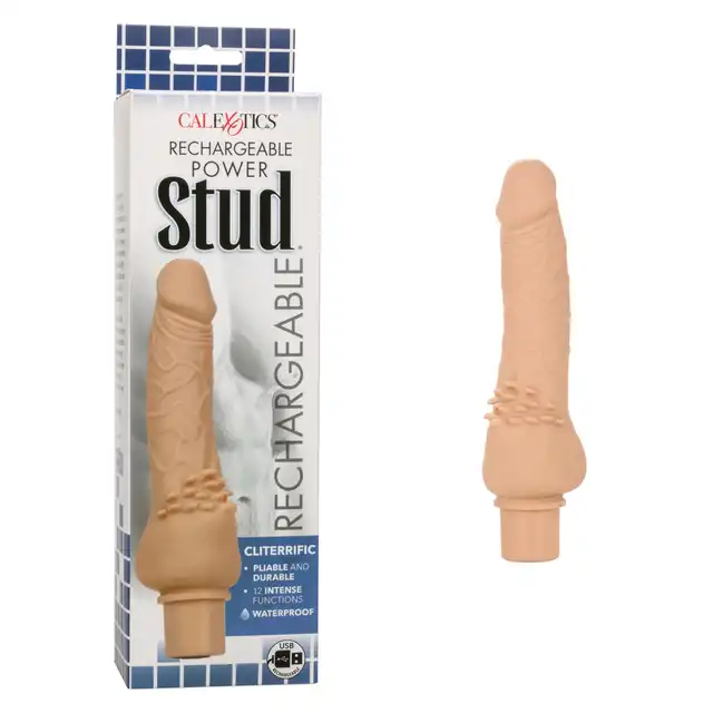 Rechargeable Stud Cliterrific Light skin tone