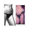 Radiance - Side-Tie Panties. Seksowne damskie bikini w kolorze czarnym z błyszczącymi kryształkami