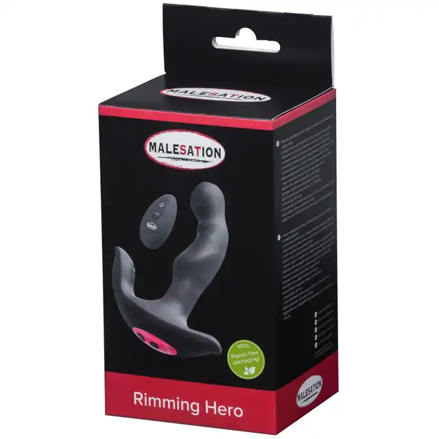 Malesation - Rimming Hero. Ekskluzywny masażer prostaty i krocza, luksusowo trafiający w punkt. Sterowany na pilota. 