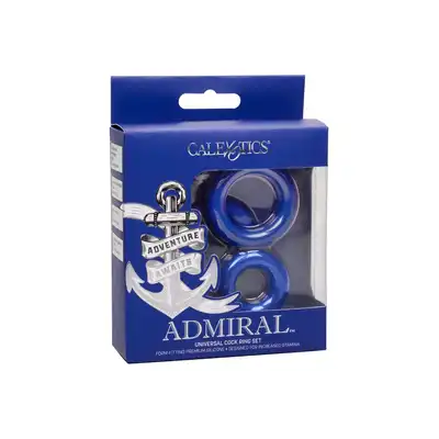 Admiral Cock Ring Set Blue