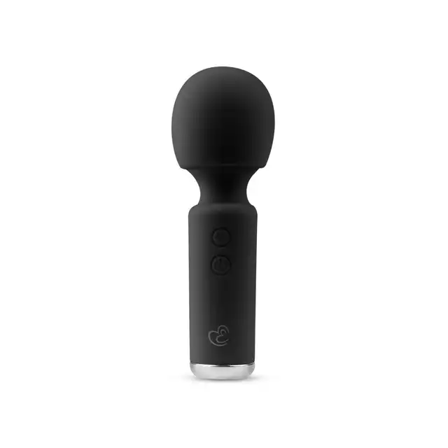 Easy Toys - Wonder Wand Black. Magiczna różdżka o potężnej mocy i niedużym rozmiarze, rozkoszuj się mocnymi wibracjami 