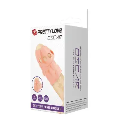 Pretty Love - Oscar Body. Nakładka na żołądź penisa, opóźnia wytrysk i zapewnia dodatkową stymulację partnerki