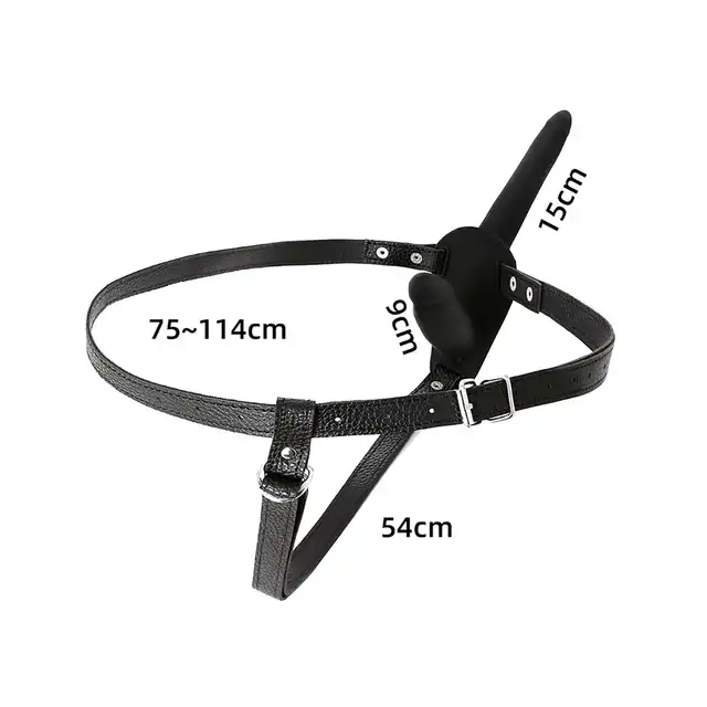 Oproducts - Double Penis Harness - Podwójny starp-on dla niesamowitej przyjemności. Wegańska skóra