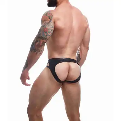 C4M - Dungeon CBlack Jockstrap L - męska bielizna w stylu jockstrap. Idealne podkreślenie męskości