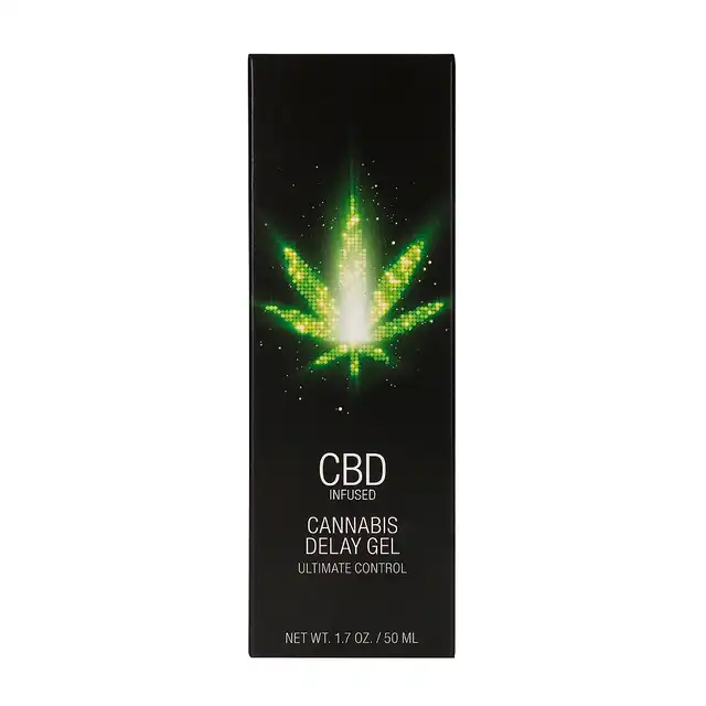 CBD - Cannabis Delay Gel 50 ml. Delikatnie chłodzący żel wspomagający opóźnienie wytrysku z dodatkiem olejku CBD. 
