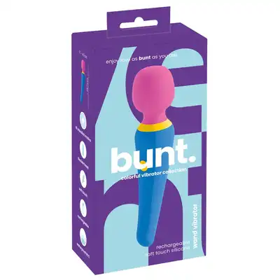 Bunt. - Wand Vibrator. Nowoczesna magiczna różdżka dla zbuntowanych i odważnych. Modne kolory i precyzyjna główka z silnymi wibracjami. 