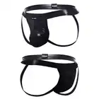 C4M - Ergonomic Black Jockstrap L - odważny jockstrap. Pokaz swoje pośladki i podkreśl styl!
