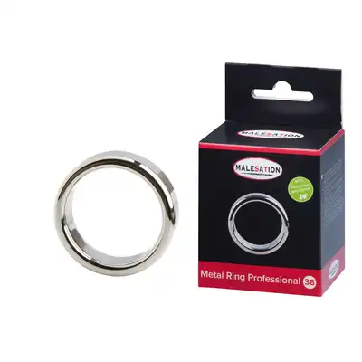 Malesation - Metal Ring Professional 38. Metalowy pierścień na penisa wykonany ze stali nierdzewnej, 3,8 cm średnicy