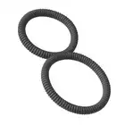 Malesation – 8 ring. Podwójny ring na penisa w kształcie ósemki. Prążkowana powierzchnia. 