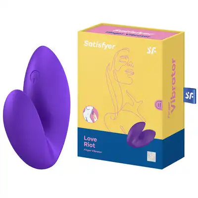 Satisfyer - Love Riot purple - mini wibrator do stymulacji wszelkich stref erogennych. Idealny do trzymania w dłoni