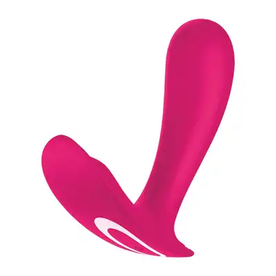 Satisfyer - Top Secret. Dyskretny wibrator podwójny do stymulacji punktu G i łechtaczki, idealny przyjaciel w podróży