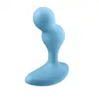 Satisfyer - Deep Diver Blue. Wibrator analny o nietypowym ultra stymulującym kształcie z 2 kulami, możliwość połączenia z aplikacją