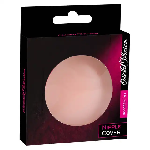 Cottelli Collection - Silicone Nipple Cover. Silikonowe naklejki na sutki, samoprzylepne. Idealne do stylizacji z dużym dekoltem