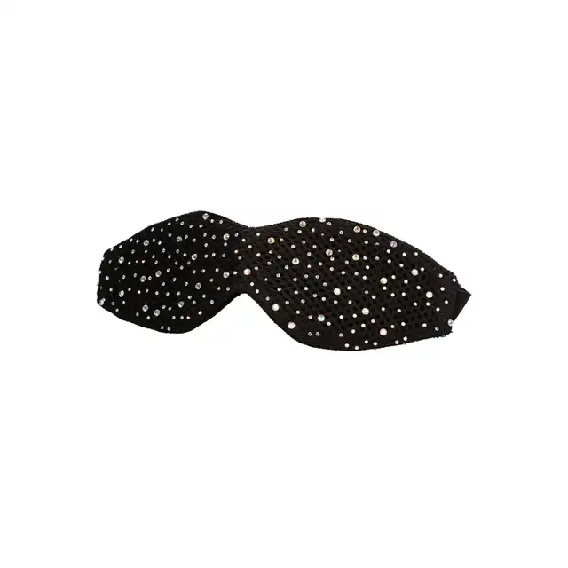 Radiance - Blackout Eye Mask. Zachwycająca czarna maska z błyszczącymi kryształkami
