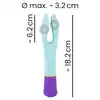 Bunt. - Double Vibrator. Wibrator z 2 ruchomymi ramionami do wielowymiarowej stymulacji. Wiele funkcji i wysokiej jakości silikon