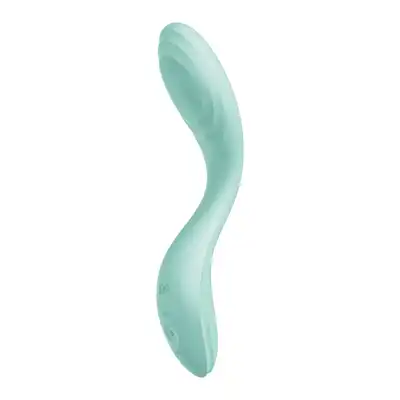 Satisfyer - Rrrolling Explosion Mint. Ergonomicznie wygięty wibrator do precyzyjnej stymulacji punktu G z ruchomą kulką na trzonie