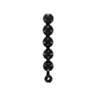 Master Series - Black Baller Anal Beads - imponujące koraliki analne. Zabawka dla zaawansowanych użytkowników eksploracji analnej