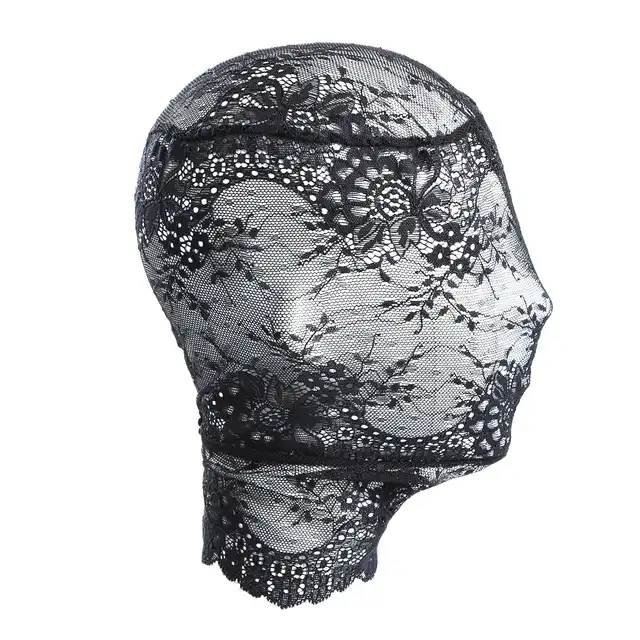 Oproducts - Fany Lace Hood Cover - półprzezroczysta maska z koronki idealnie dopasowująca się do twarzy