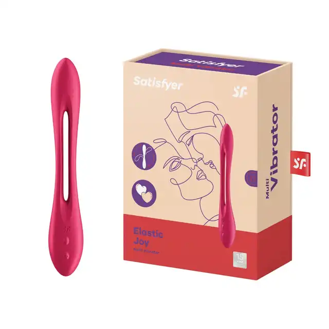 Satisfyer - Elastic Joy Red. Wielofunkcyjny wibrator, który dostosuje się do Twoich potrzeb. Możliwość wygięcia w każdą stronę