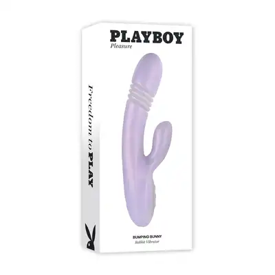 Playboy - Bumping Bunny - wibrator z króliczkiem i trzema opcjami - wibracją, pulsacją i podgrzewaniem! Niesamowite trio przyjemności