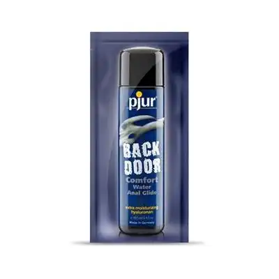 Pjur - Backdoor Moisturising 2ml. Saszetka kultowego lubrykantu analnego z efektem nawilżajacym, formuła wzbogacona o kwas hialuronowy