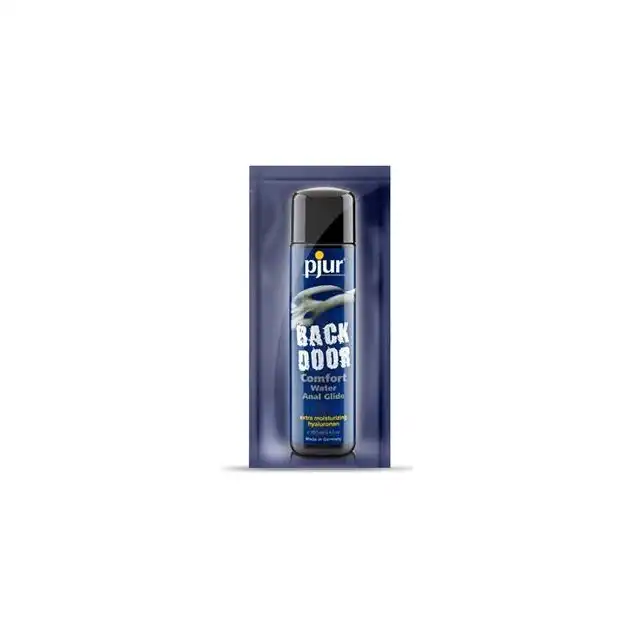 Pjur - Backdoor Moisturising 2ml. Saszetka kultowego lubrykantu analnego z efektem nawilżajacym, formuła wzbogacona o kwas hialuronowy