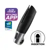 Satisfyer - Men Power Masturbator black silver - nowoczesny masturbator z żebrowaniami oraz wibracjami dla idealnej przyjemności