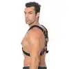 Ouch! - Scottish Harness - S/M. Krzyżowa, solidna uprząż męska w szkockim stylu. Świetny dodatek do sesji BDSM