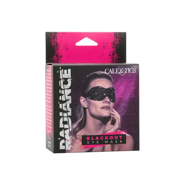 Radiance - Blackout Eye Mask. Zachwycająca czarna maska z błyszczącymi kryształkami
